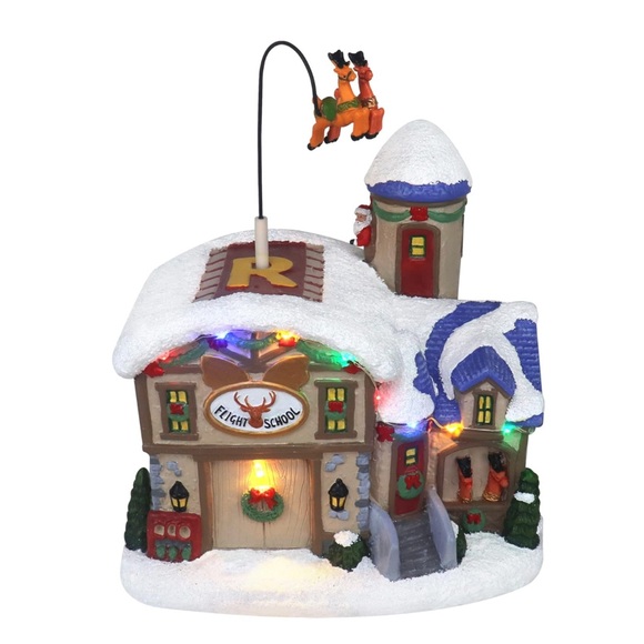 Top Treasures Reindeer School Christmas Village‎ Animated Pre Lit - Picture 6 of 7